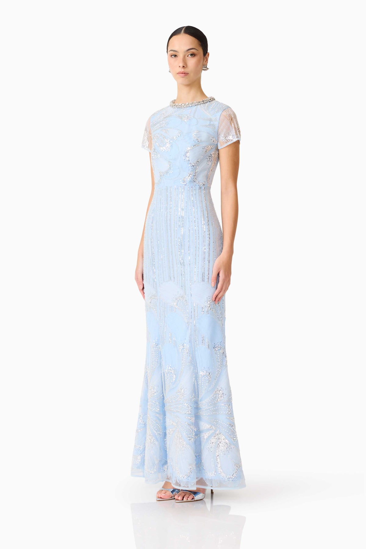 Anabelle Cap Sleeve Gown - Dress - Elliatt
