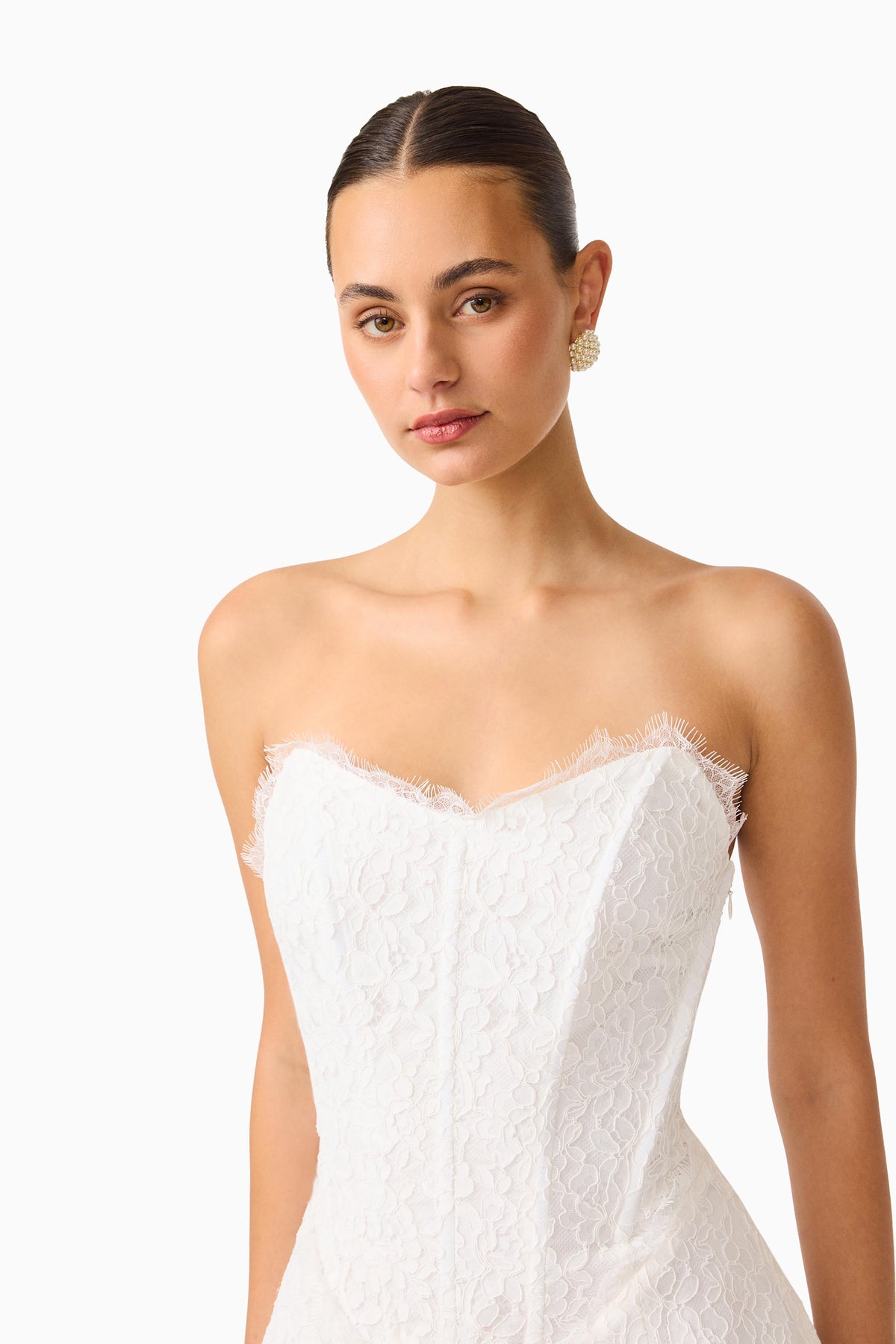Clarisse Tulip Mini Dress White - Dress - Elliatt