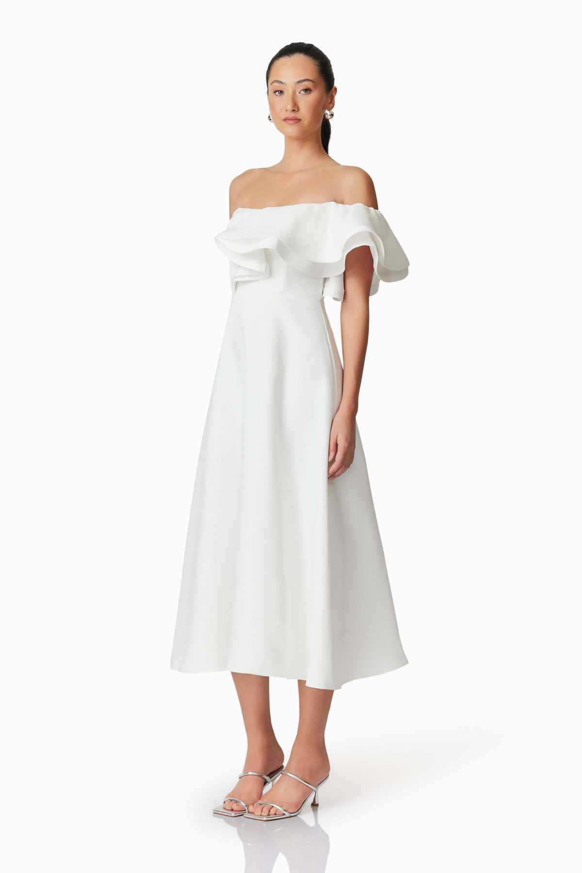 Celia Midi Dress Ivory