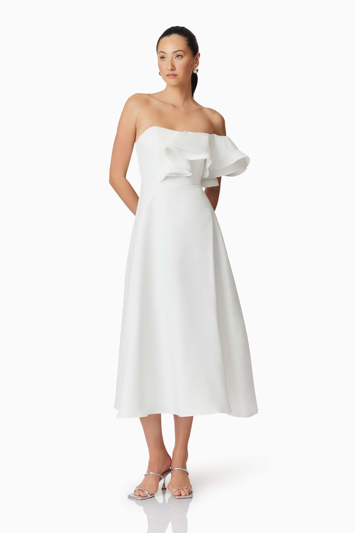 Celia Midi Dress Ivory