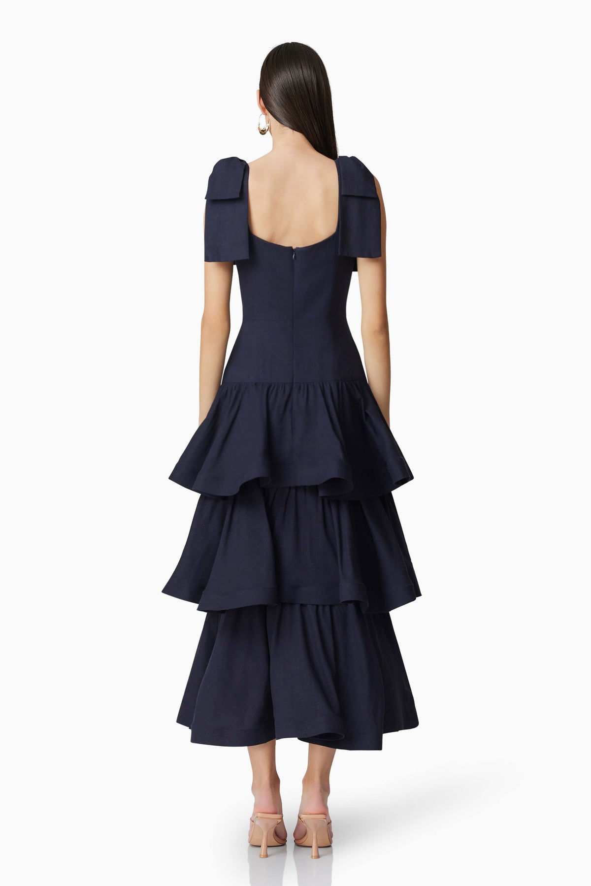 Kara Tiered Maxi Dress Navy