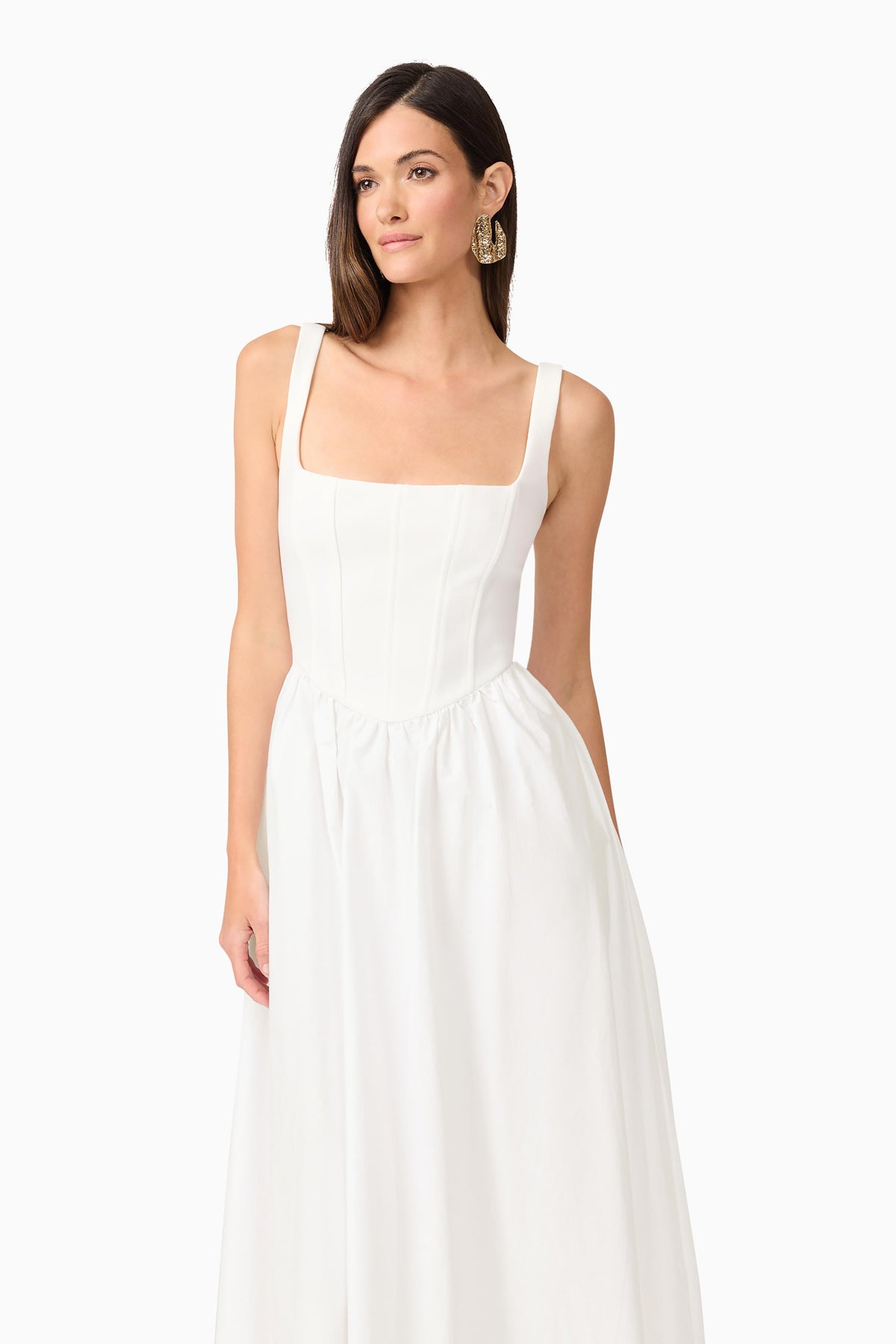 Ingrid Midi Dress IVORY - Dress - Elliatt
