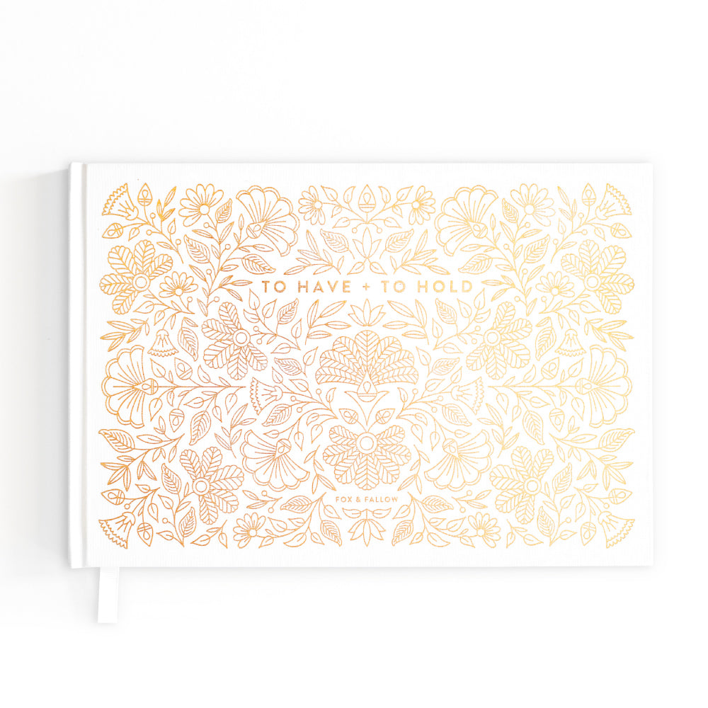 To Have + Hold Wedding Guest Book Boxed