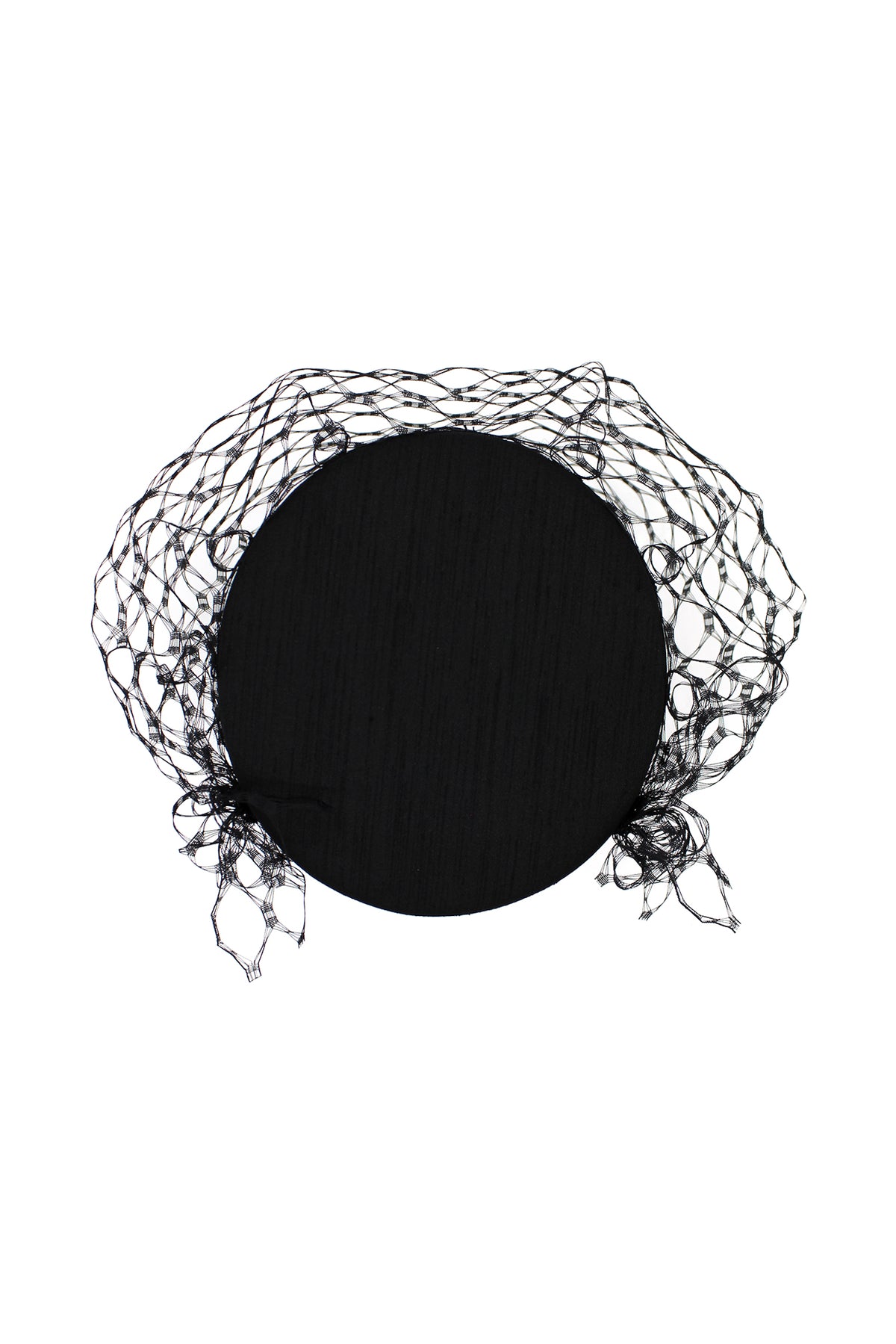Zahra Pillbox Hat Black