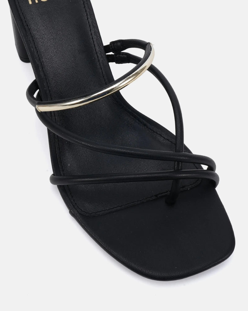 Fuming Block Heel - Black - Shoes - Novo Shoes