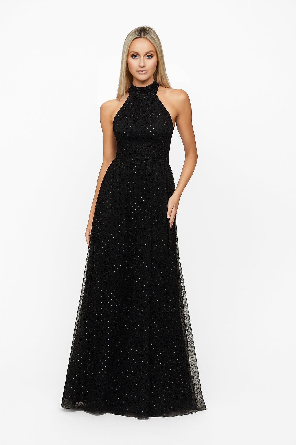 Hallie Halter Neck Ball Gown - Dress - Bariano