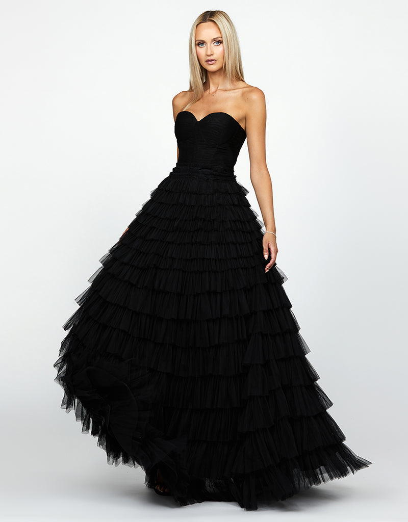 Serenity Sweetheart Strapless Ball Gown - Honey Fawn Boutique