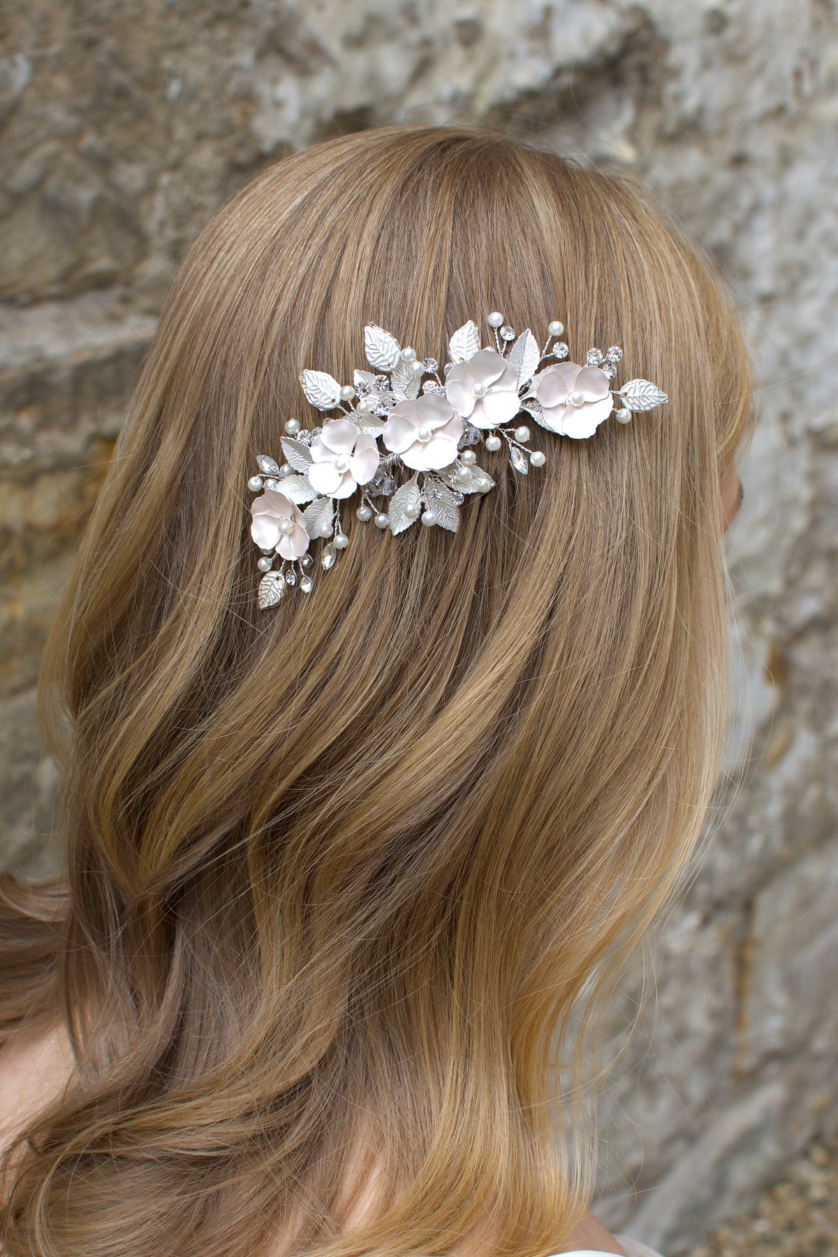 Ava Floral Hair Comb - Honey Fawn Boutique