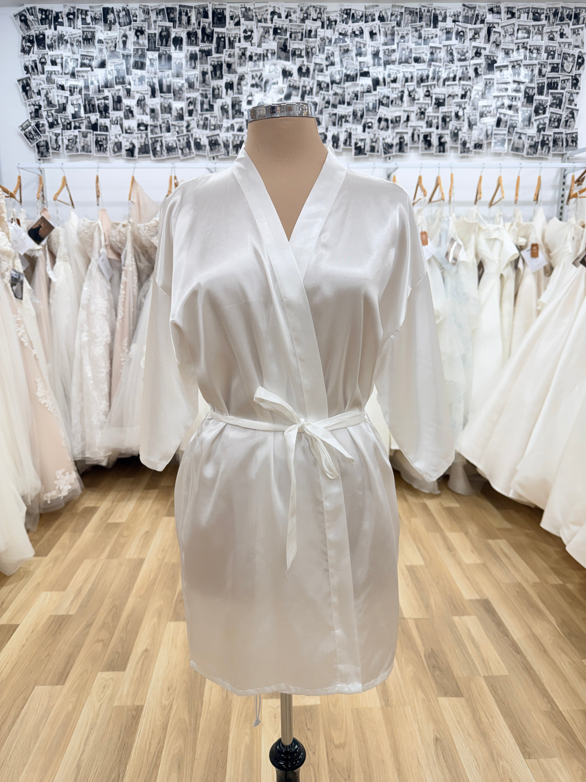 Bride Satin White Robe