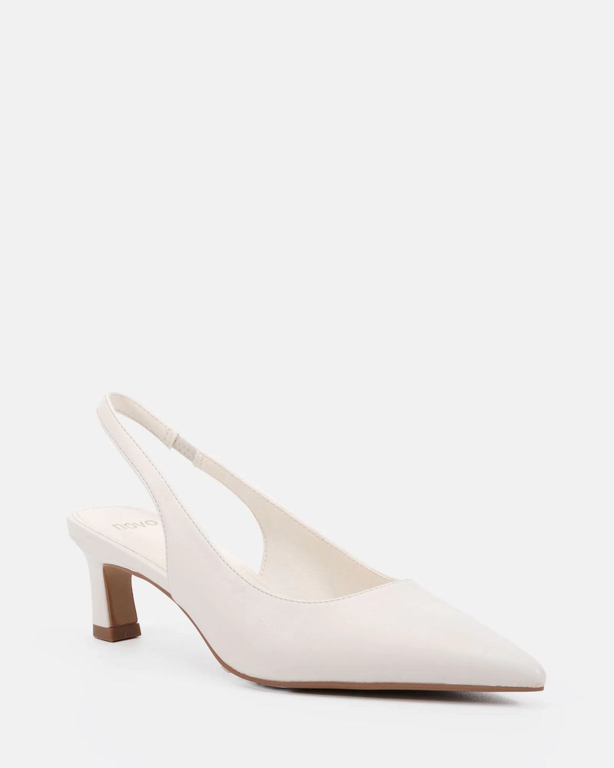 Ivara White Heel - Shoes - Novo Shoes