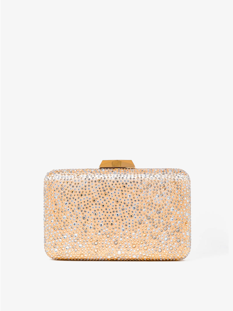 Enna Crystal Satin Clutch - Accessory - Lustre and Sage