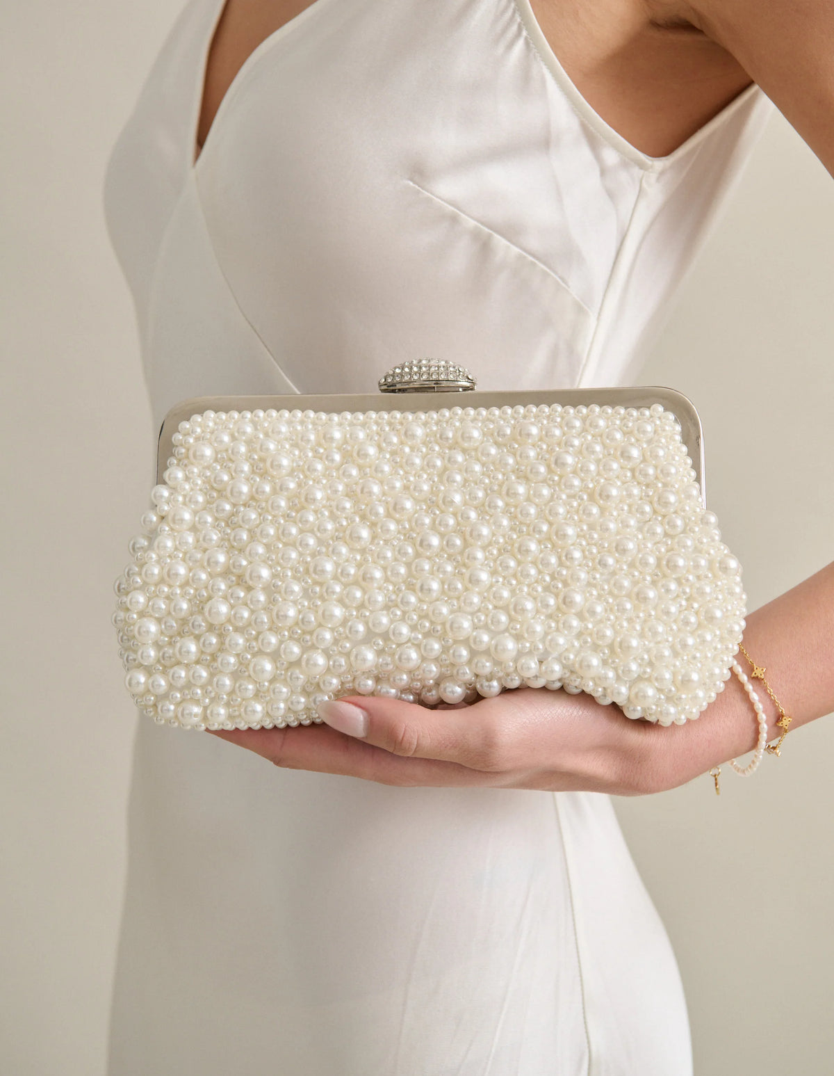 Sasha Pearl Clutch Bag - Accessory - Lustre and Sage