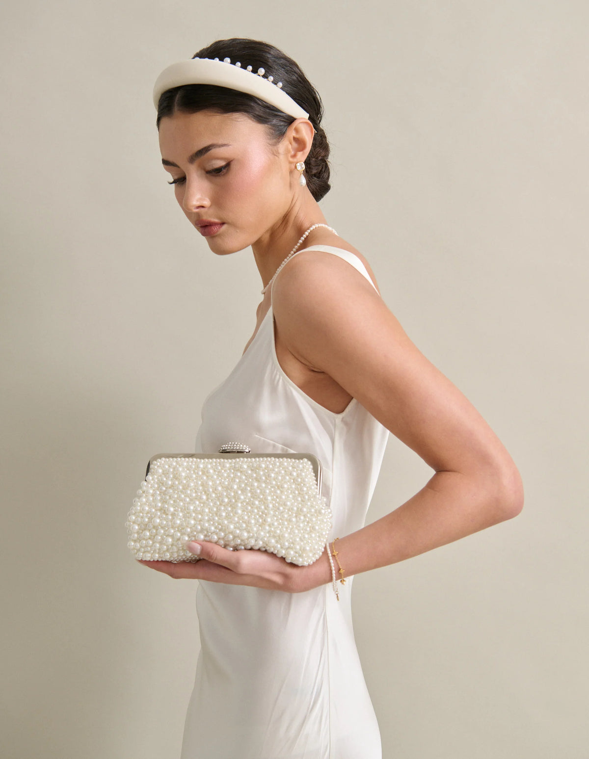 Sasha Pearl Clutch Bag - Accessory - Lustre and Sage