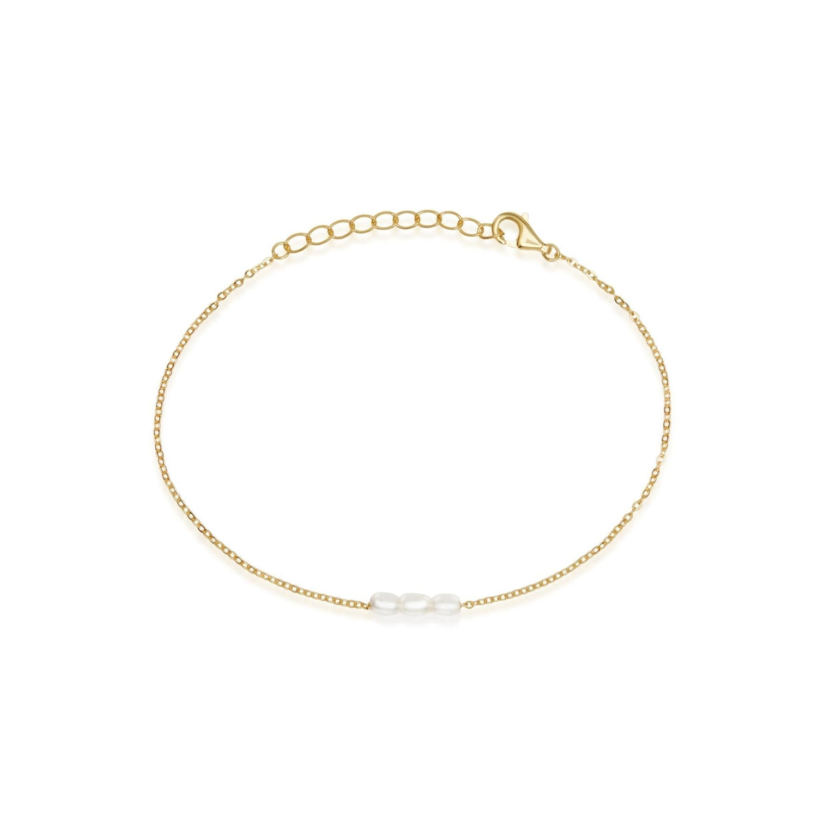 Mini Pearl Bracelet - Gold