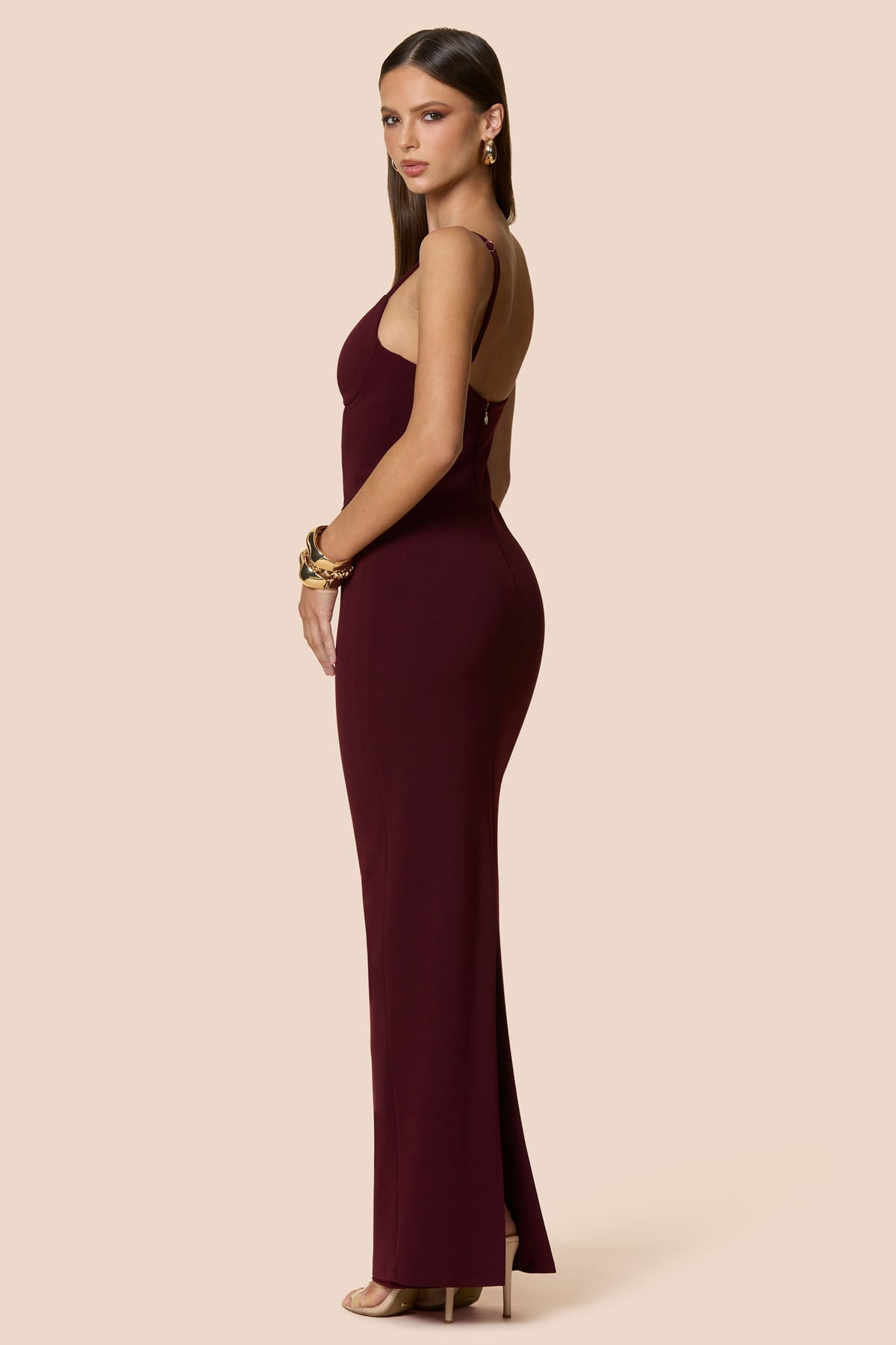 Savannah Maxi Wine - Dress - Nookie