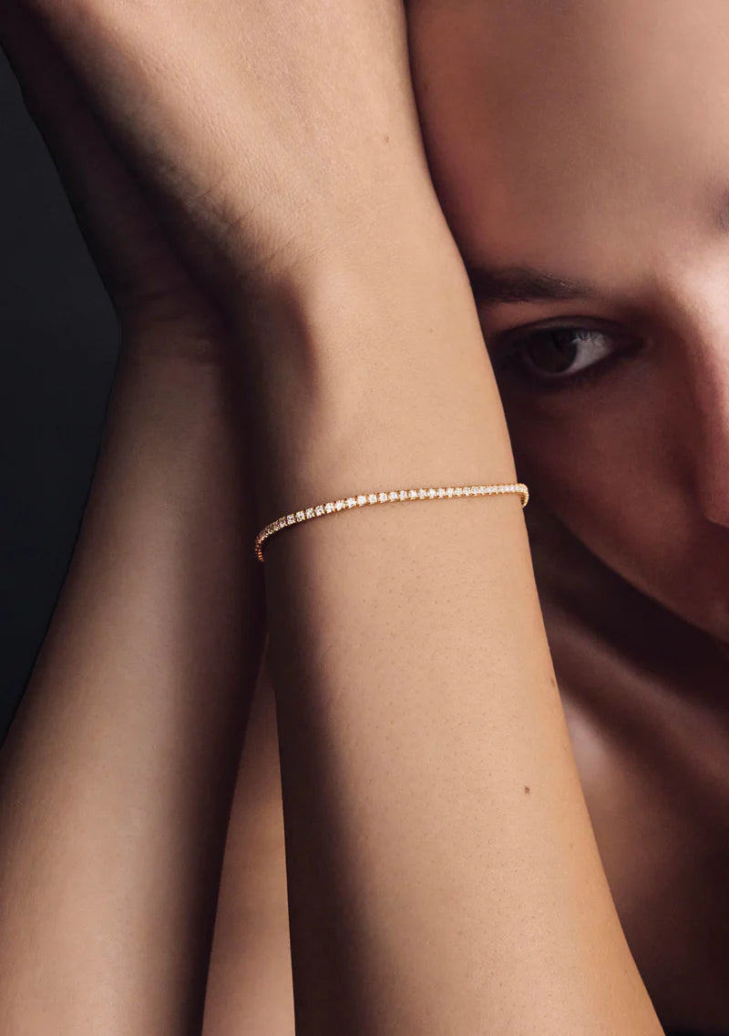 Palais Fine Tennis Bracelet - Gold