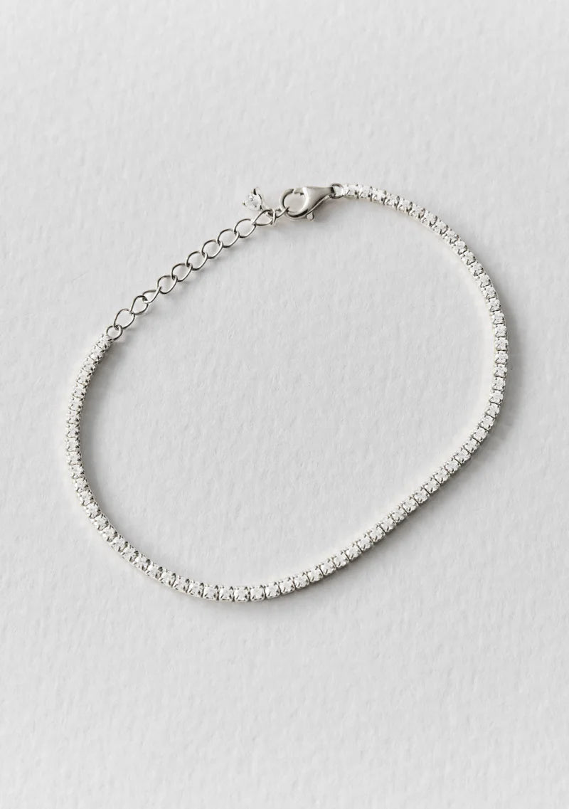 Palais Fine Tennis Bracelet - Silver