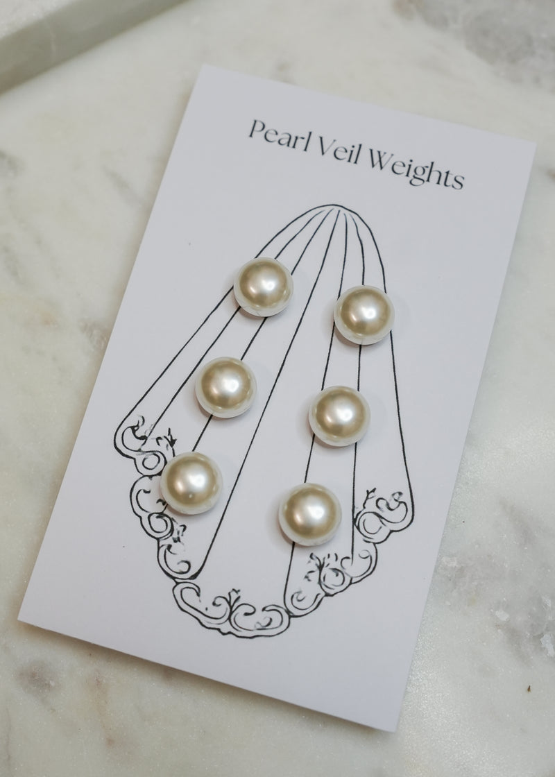 Pearl Magnet Veil Weights - Pack of 6 - Accessory - Honey Fawn