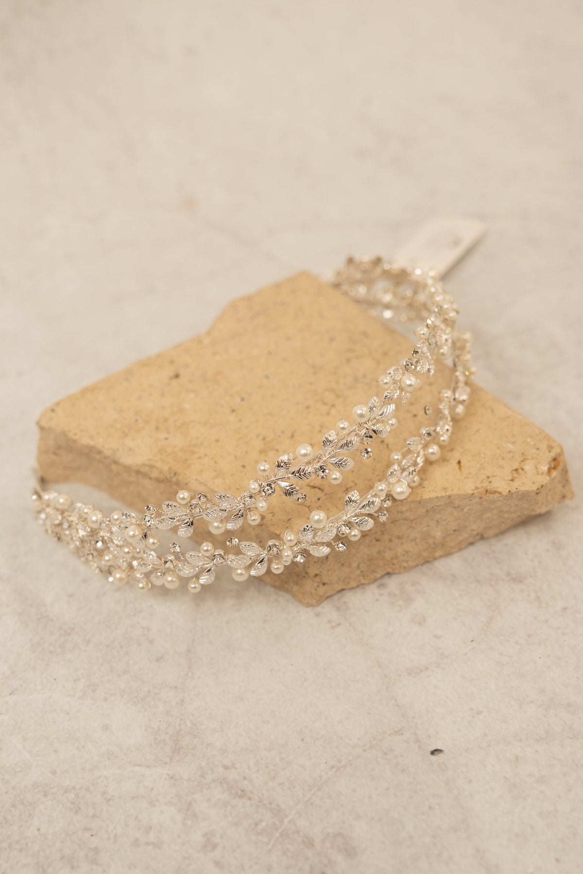 Pearl & Vine Head Band - Double Row - Accessory - Windsor Bridal Jewellery