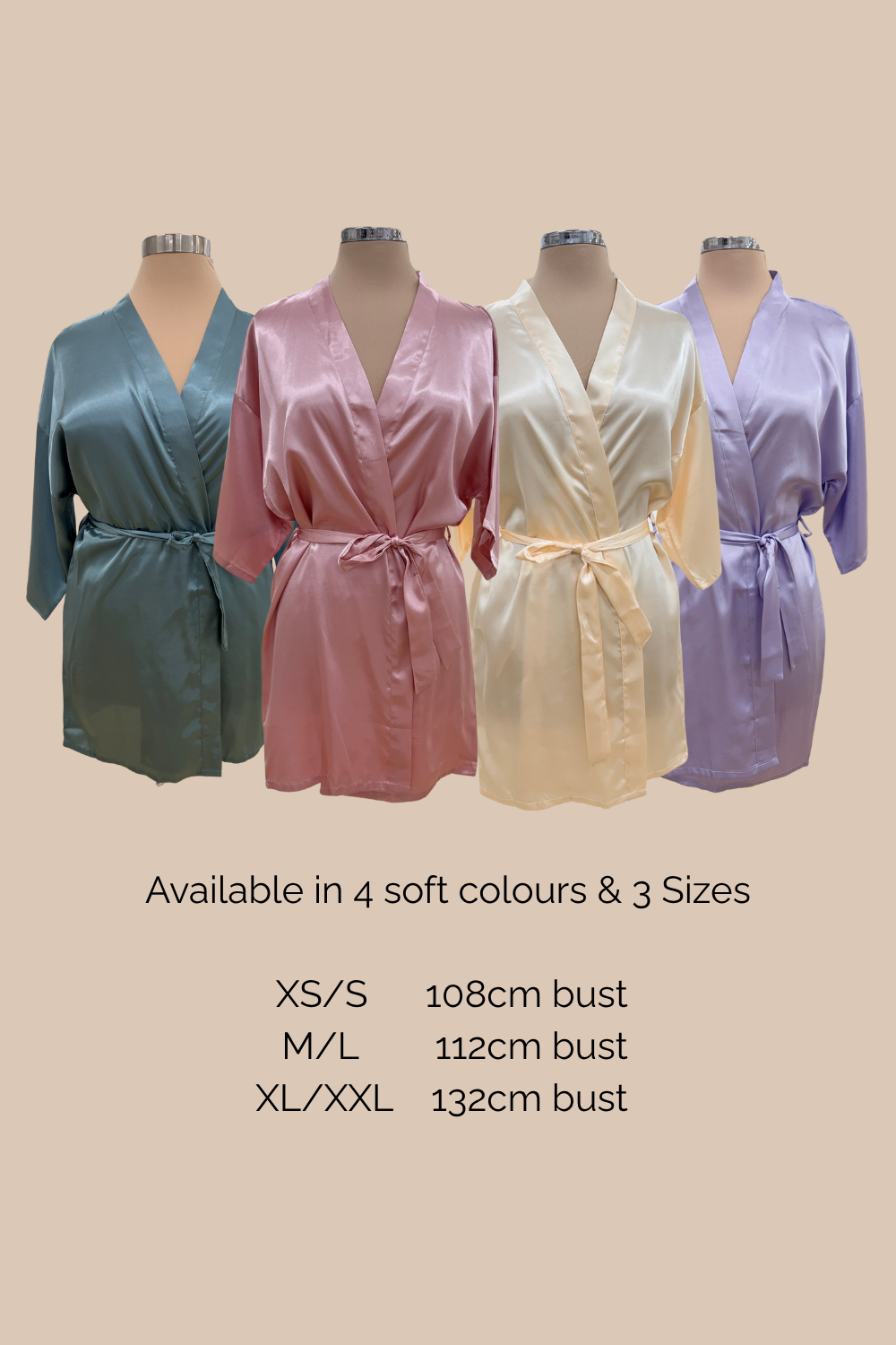 Maid of Honour Satin Robe