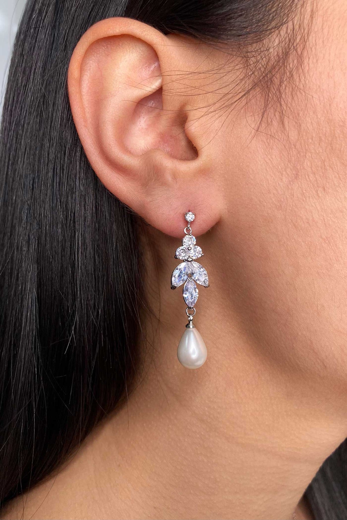 Remy Pearl Tree Drop Earring