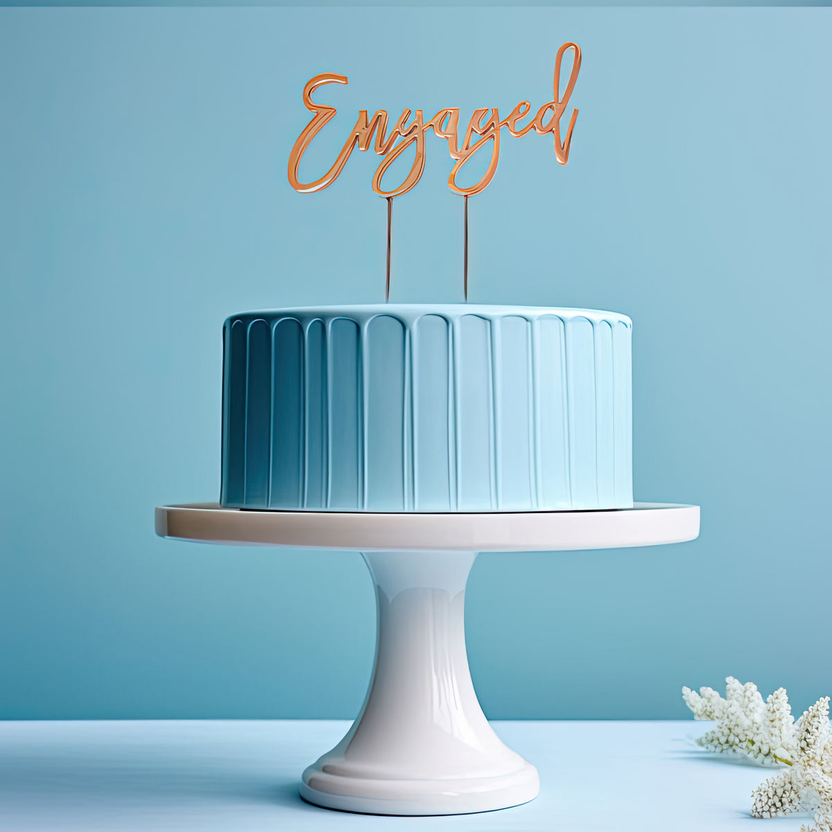 ENGAGED Cake Topper - Honey Fawn Boutique