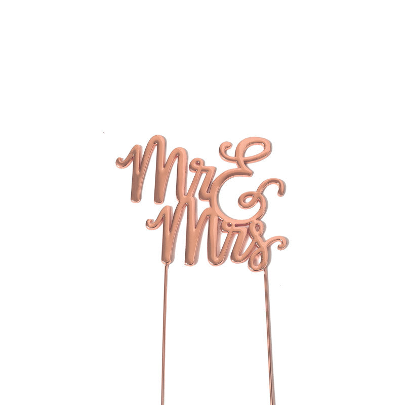 Mr & Mrs Cake Topper - Honey Fawn Boutique