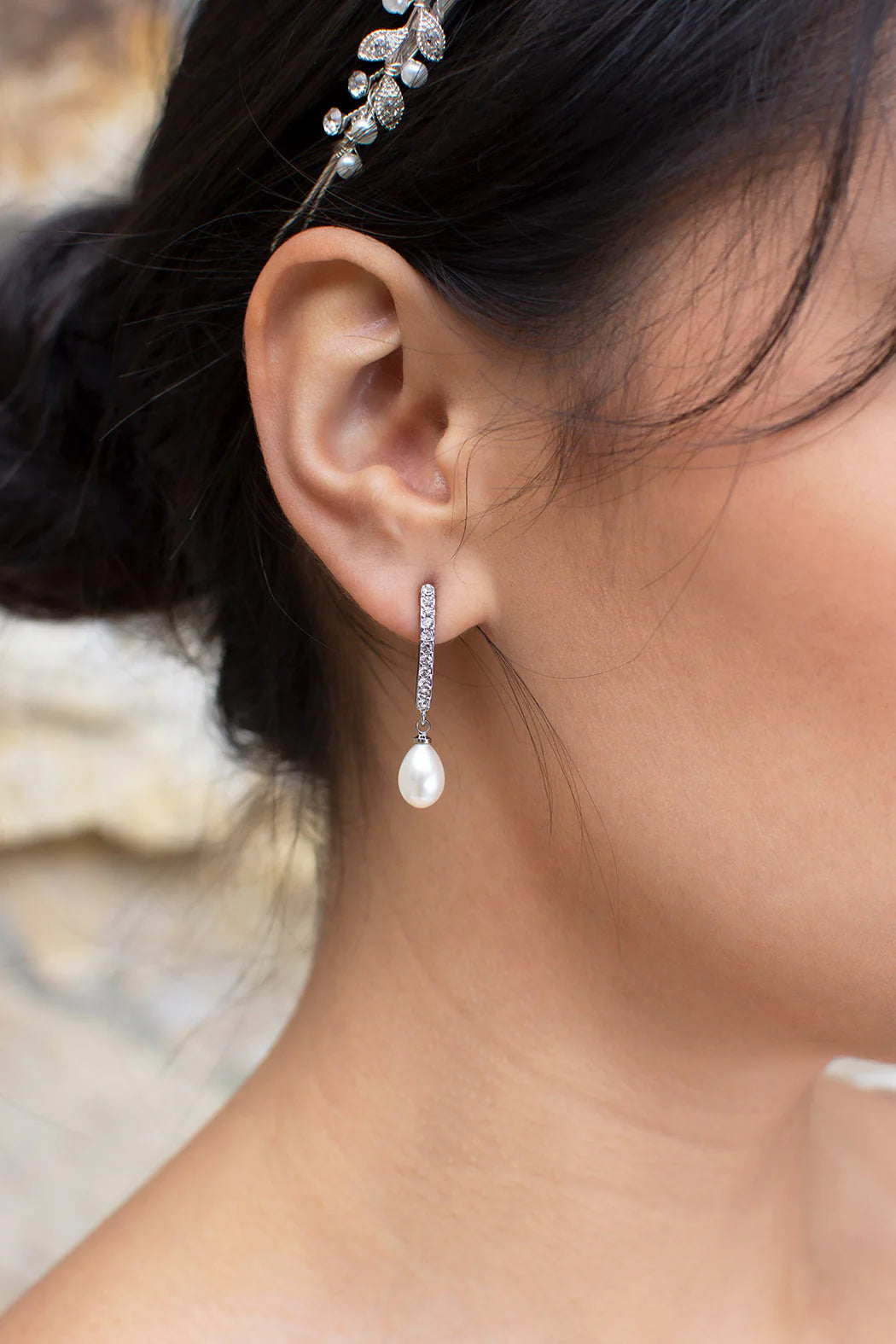 Audelia Pearl Drop Earring - Honey Fawn Boutique