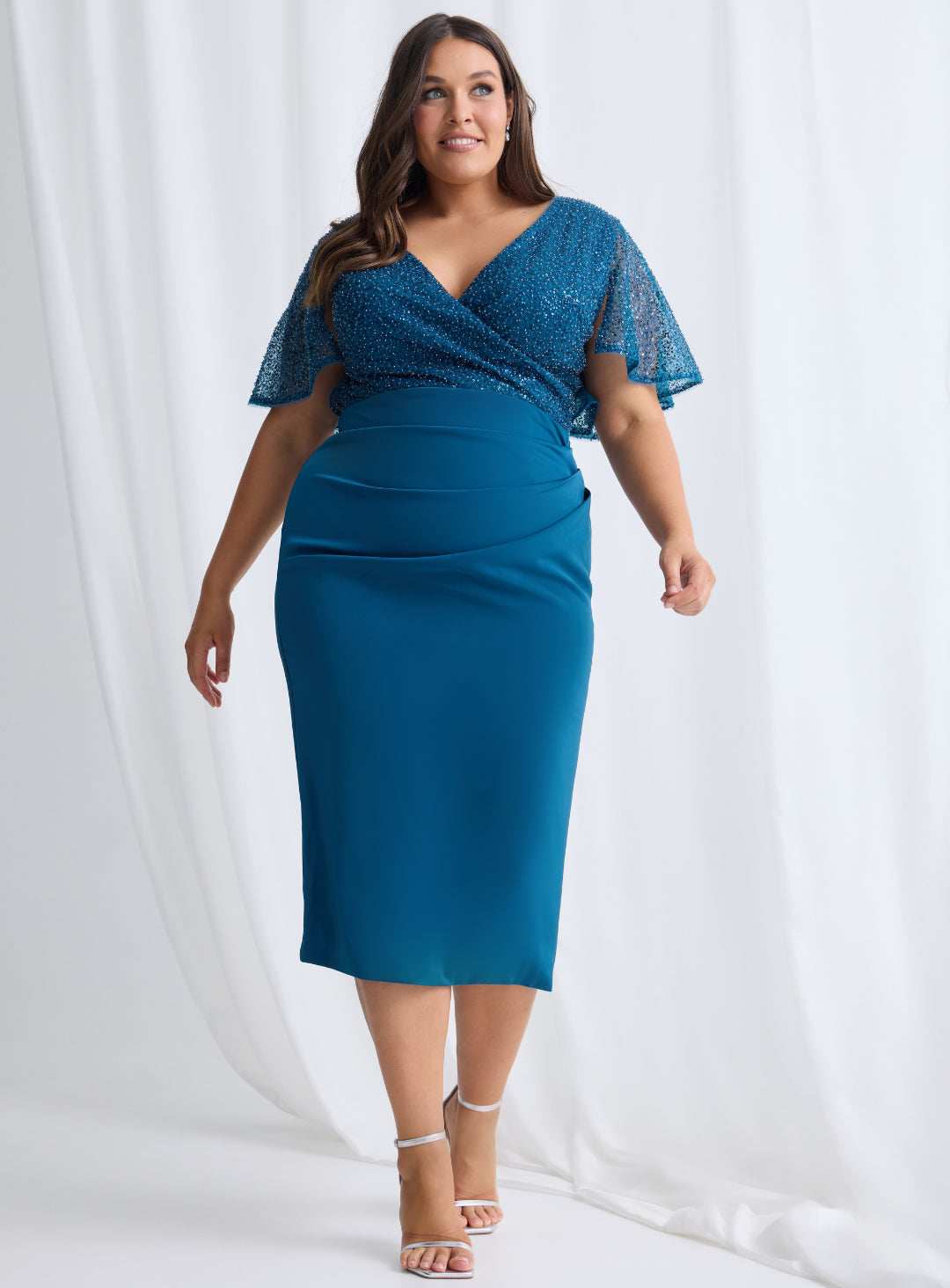 Joyce Beaded Midi - Dress - Trellis Lane