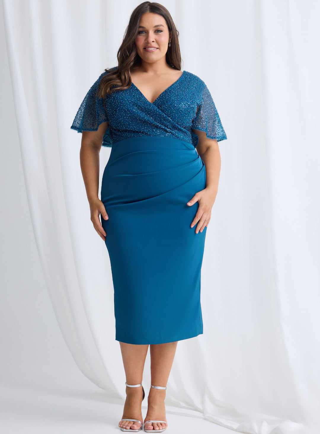 Joyce Beaded Midi - Dress - Trellis Lane