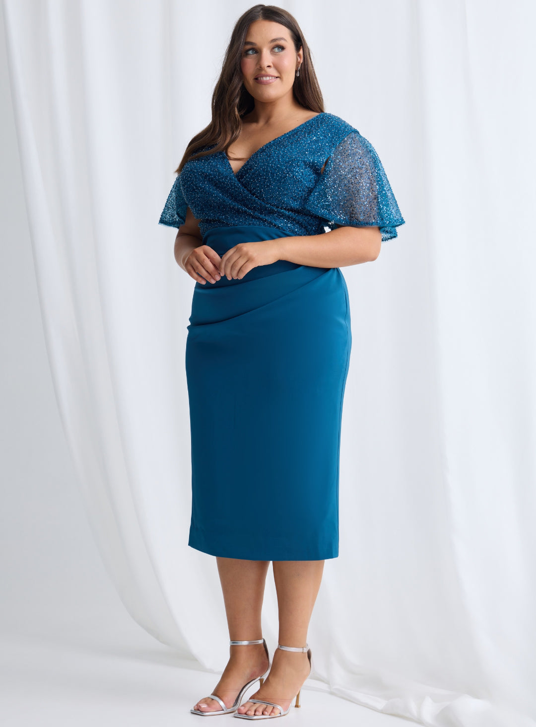 Joyce Beaded Midi - Dress - Trellis Lane