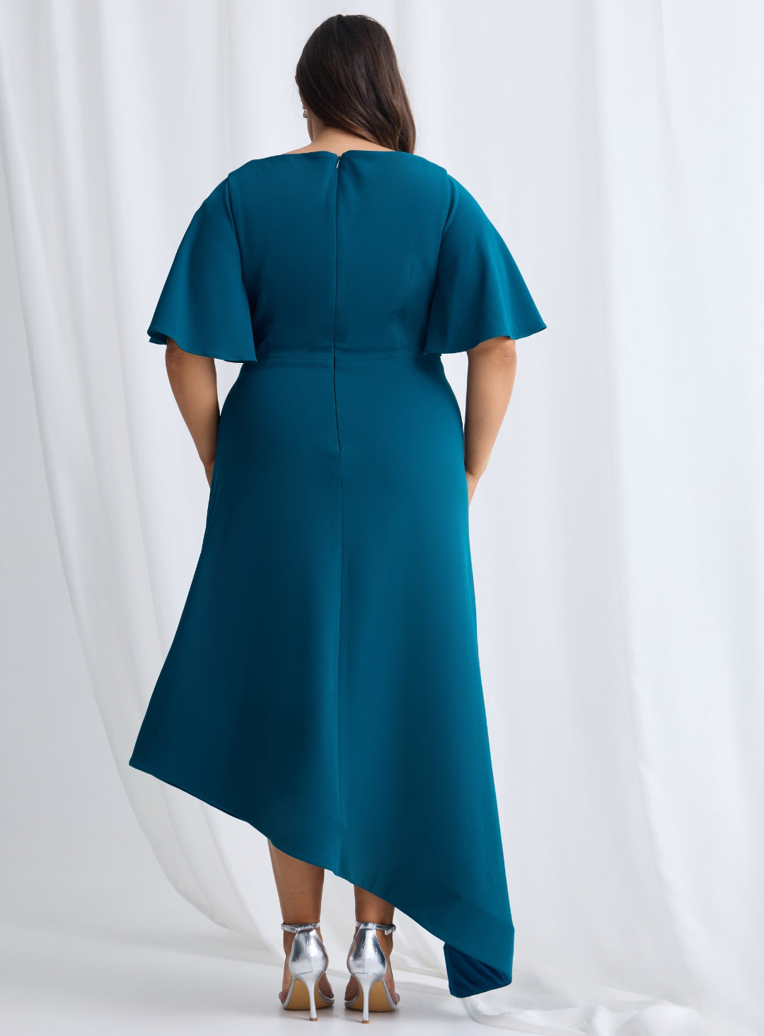 Martha Asymmetric Hem Midi - Dress - Trellis Lane