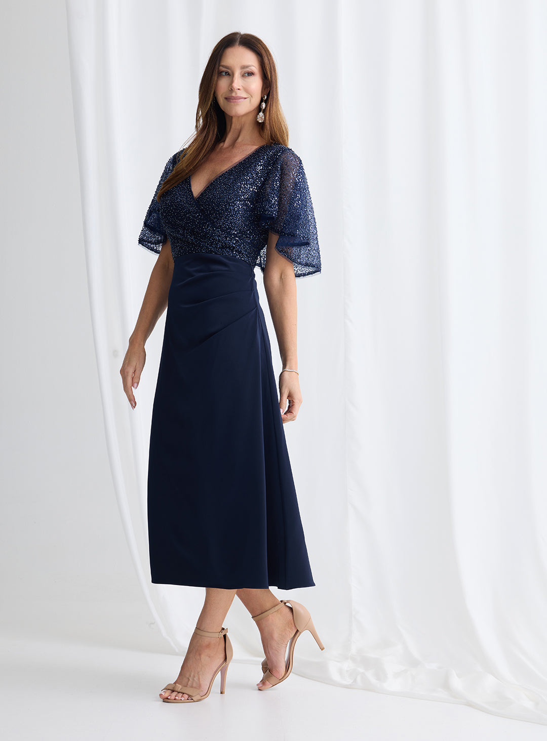 Joyce Flared Midi - Dress - Trellis Lane