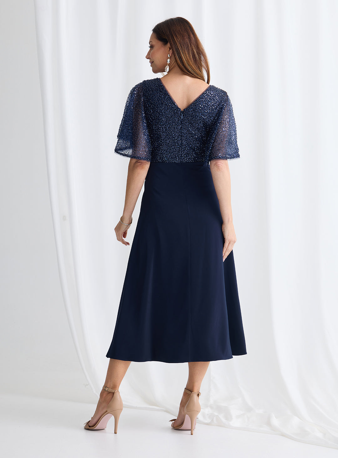 Joyce Flared Midi - Dress - Trellis Lane