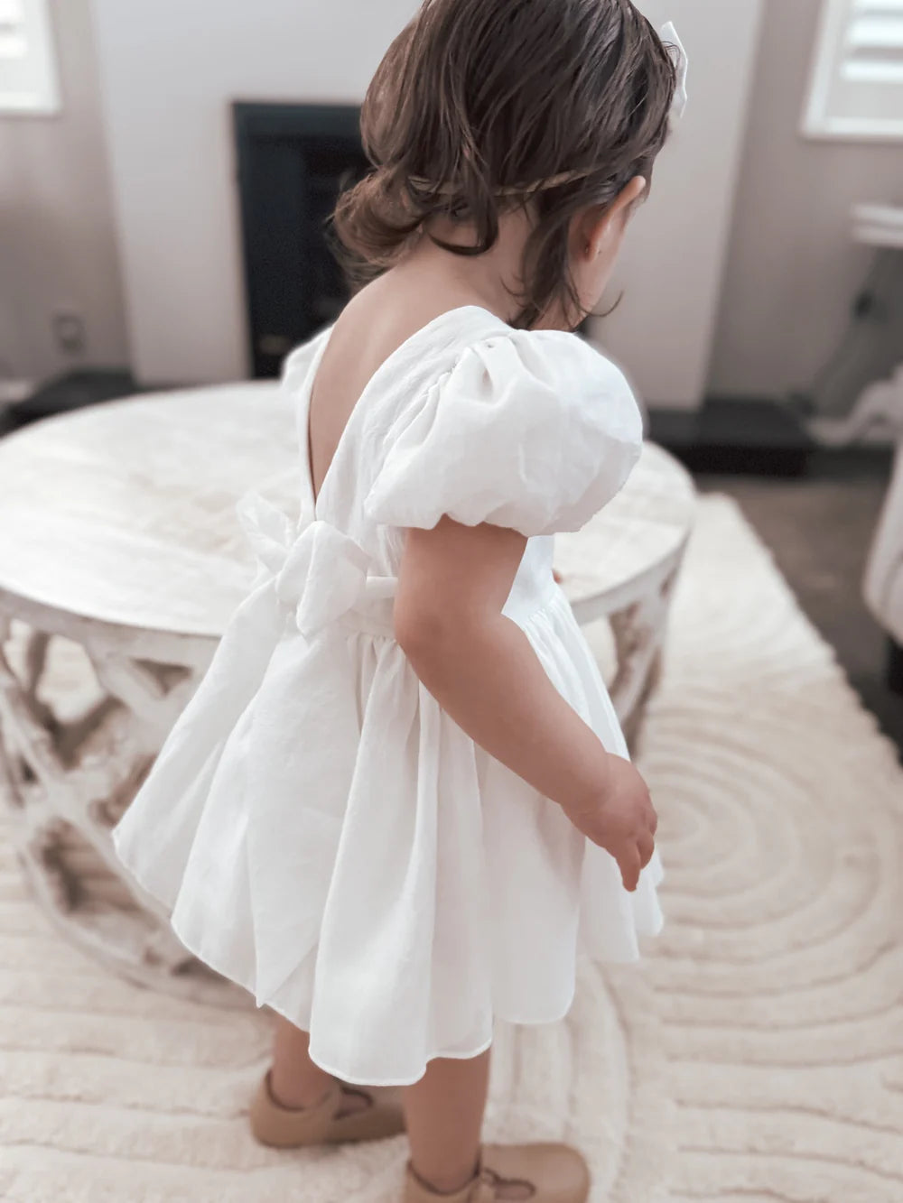 Delia White Baby Dress - Flower Girl Dress - A Little Lacey