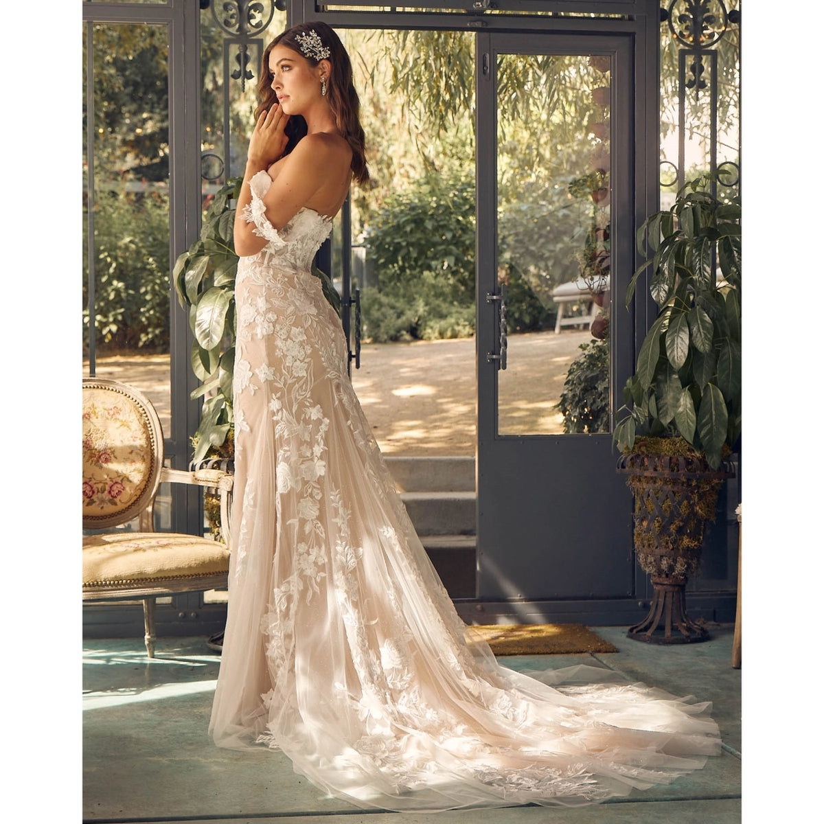 Devons Off Shoulder Mermaid Wedding Gown - Wedding Gown - Nox Anabel
