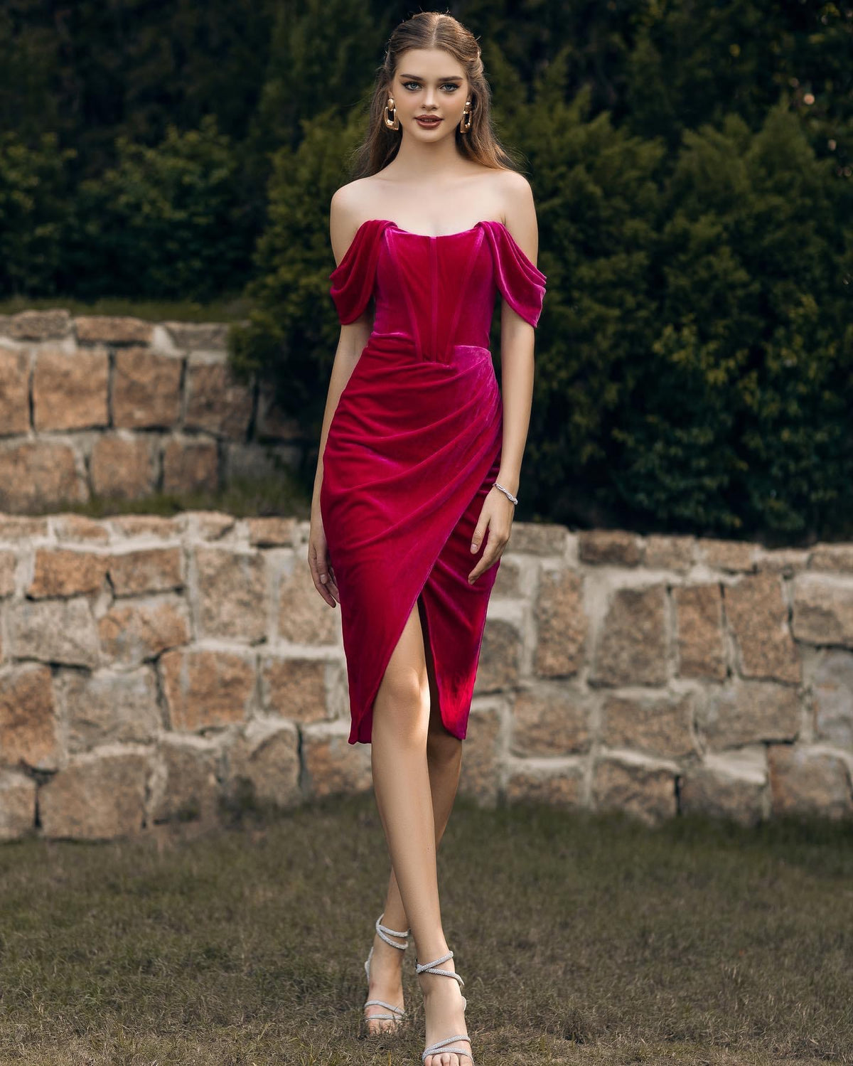 Zoe Corset Midi Dress - Dress - Bariano