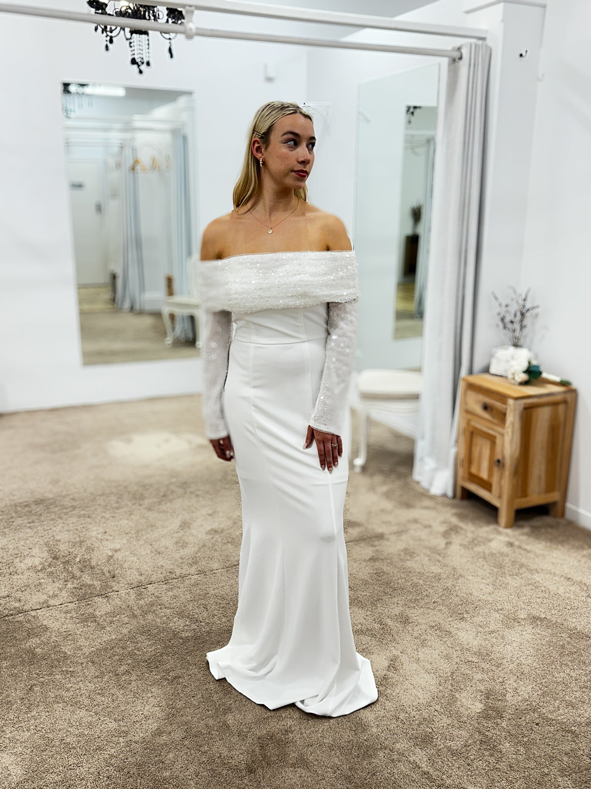 Kiara Long Sleeve Gown - Dress - Bariano