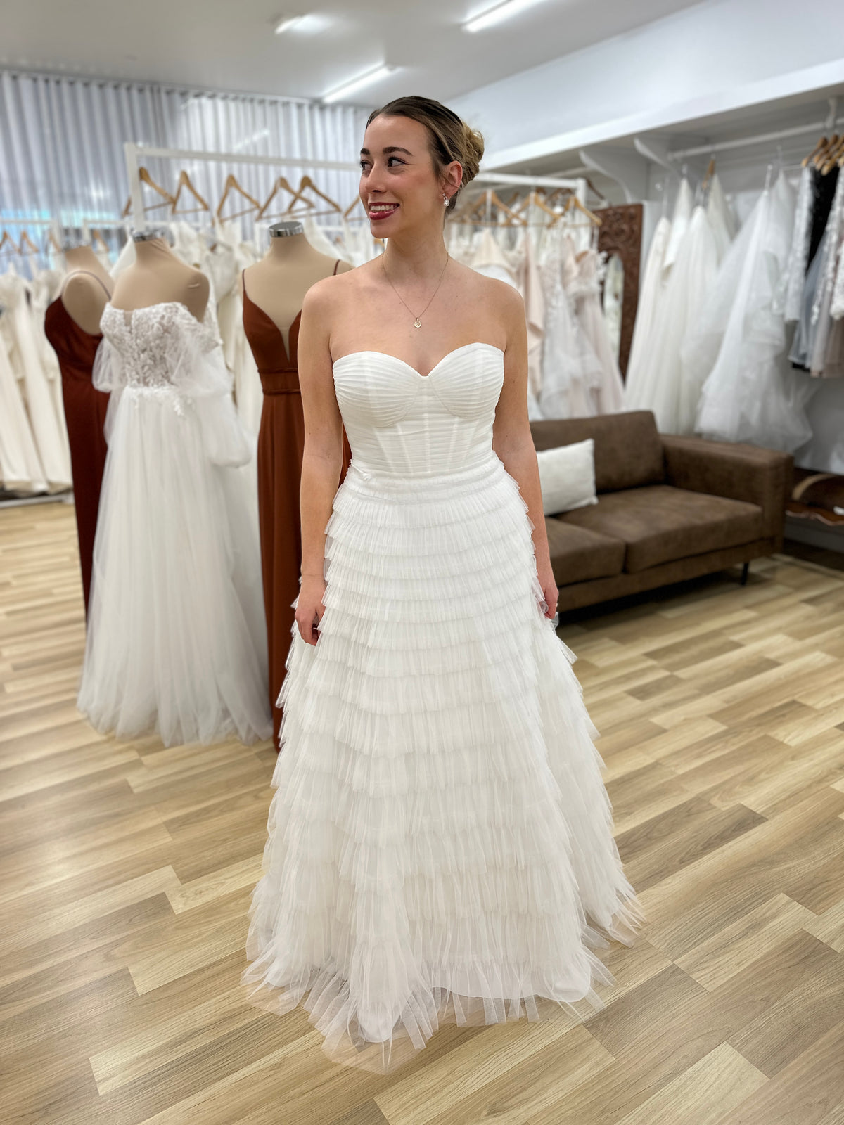 Serenity Sweetheart Strapless Ball Gown White - Dress - Bariano