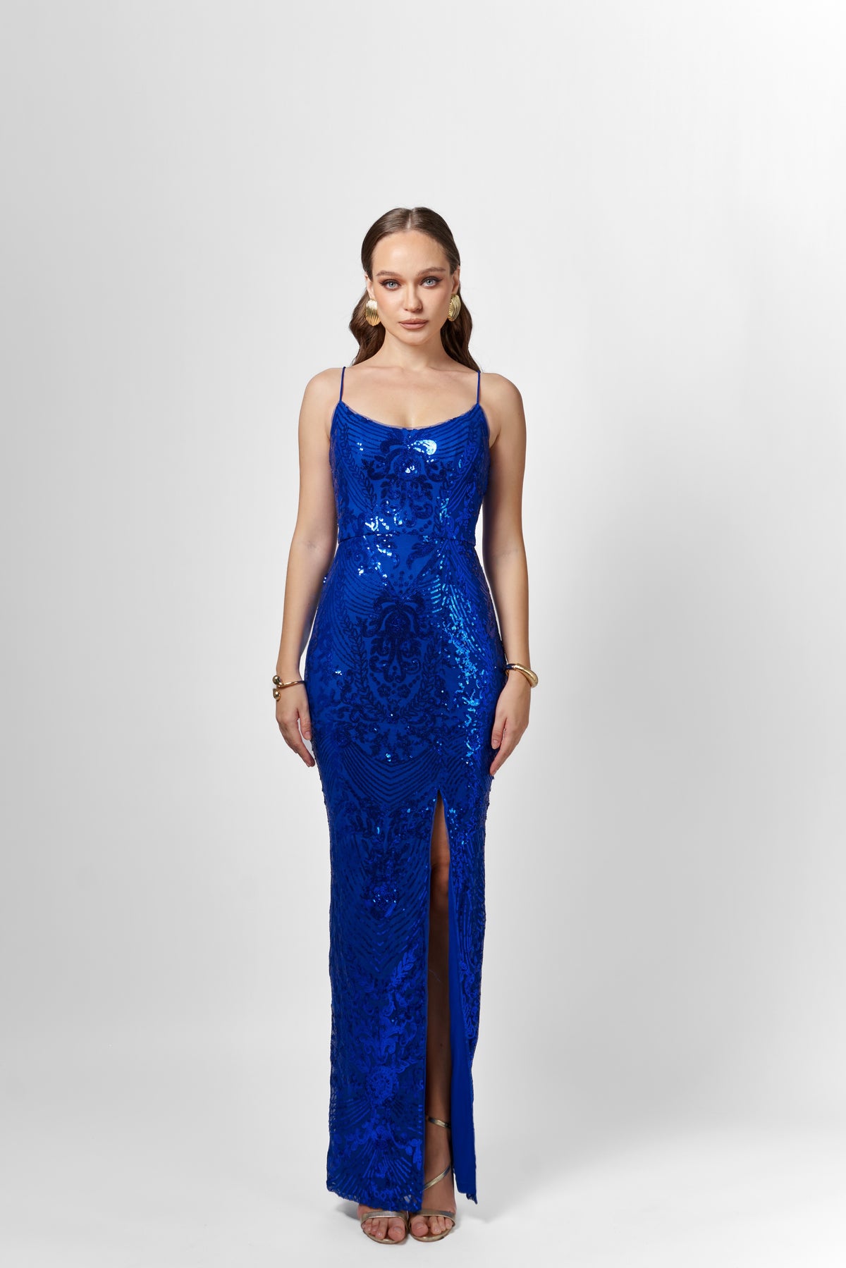 Sera Strappy Back Sequin Gown - Dress - Bariano