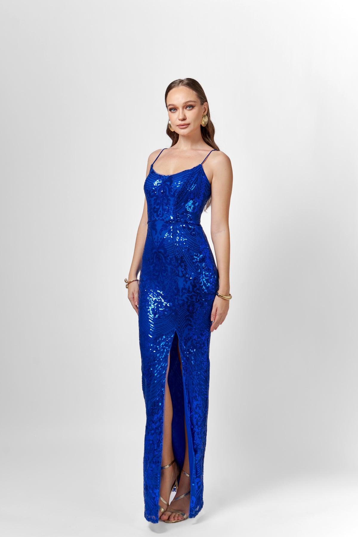 Sera Strappy Back Sequin Gown - Dress - Bariano