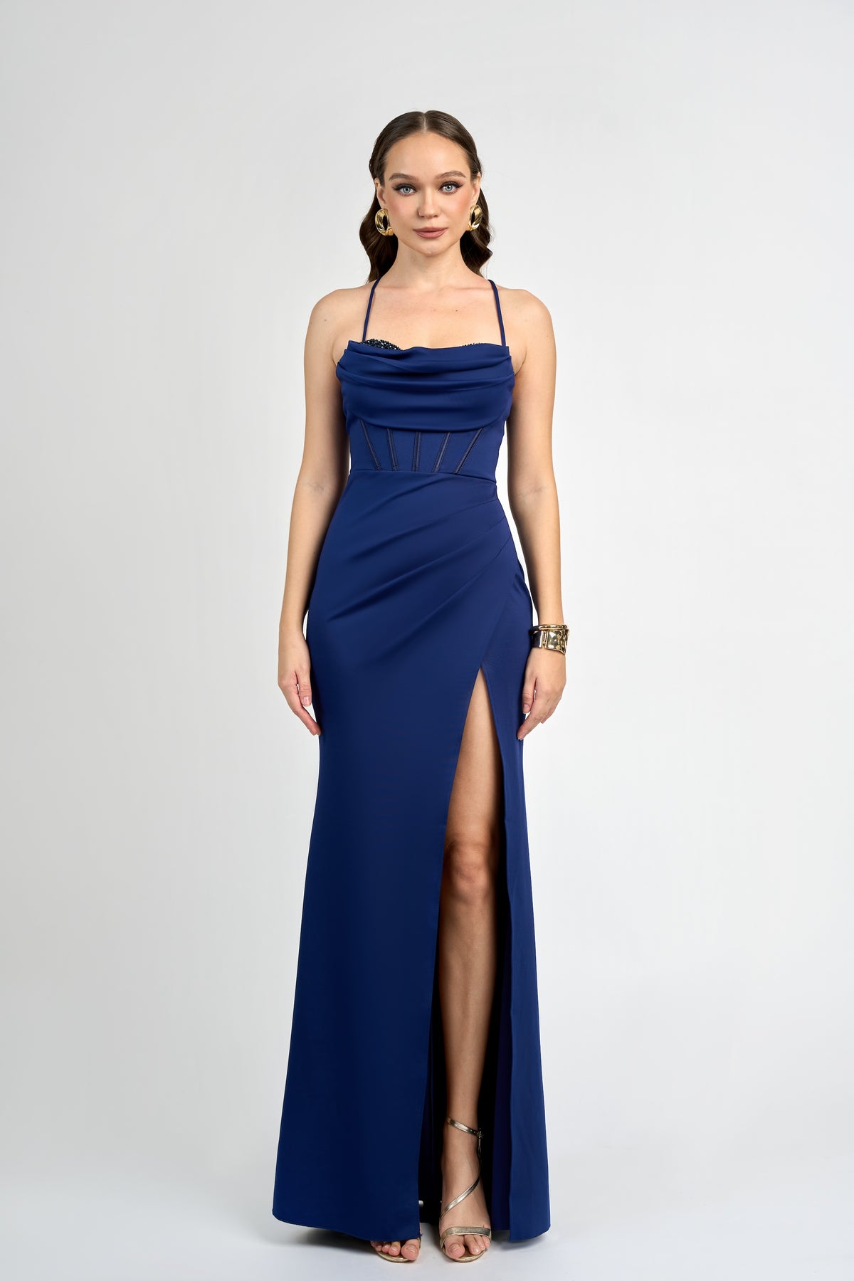 Keiri Corset Maxi Navy - Dress - Bariano
