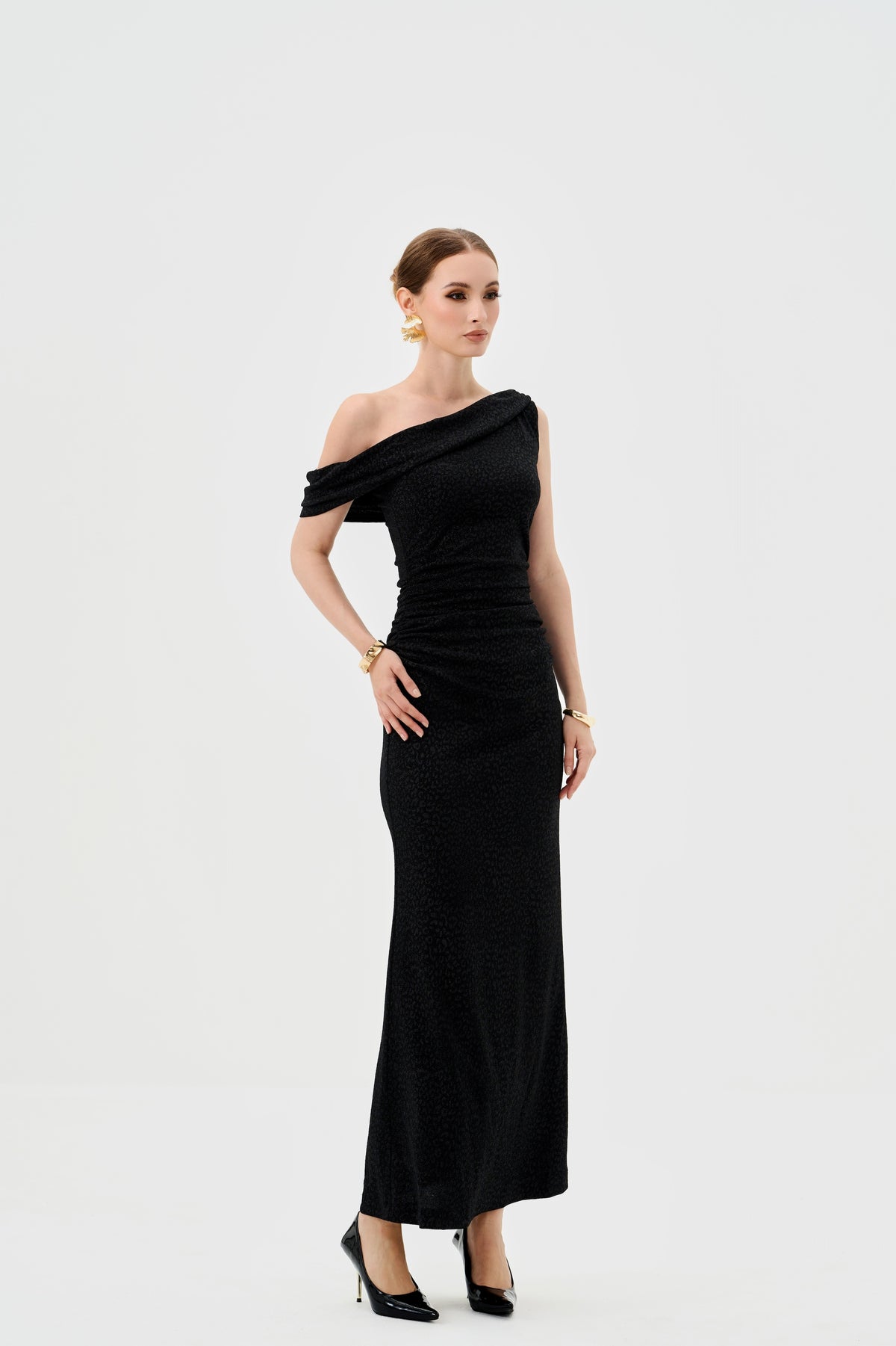 Thaliah Drape Off Shoulder Maxi - Dress - Bariano