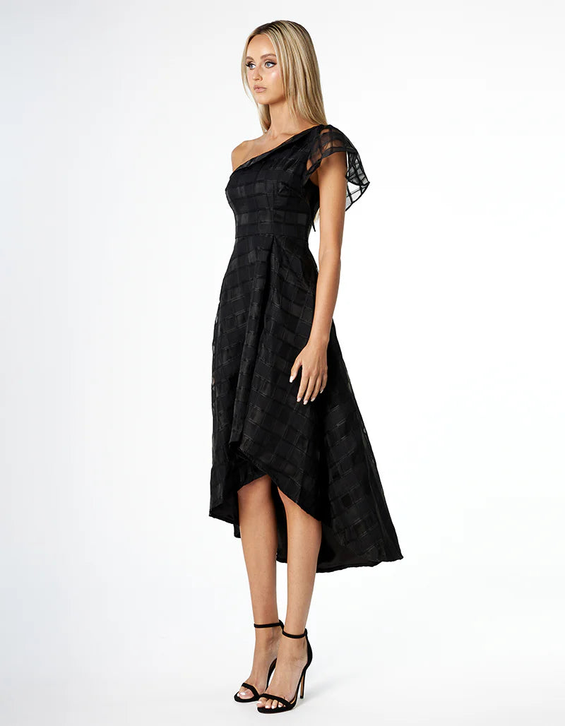 Zilpah One Shoulder A-line Midi - Dress - Bariano