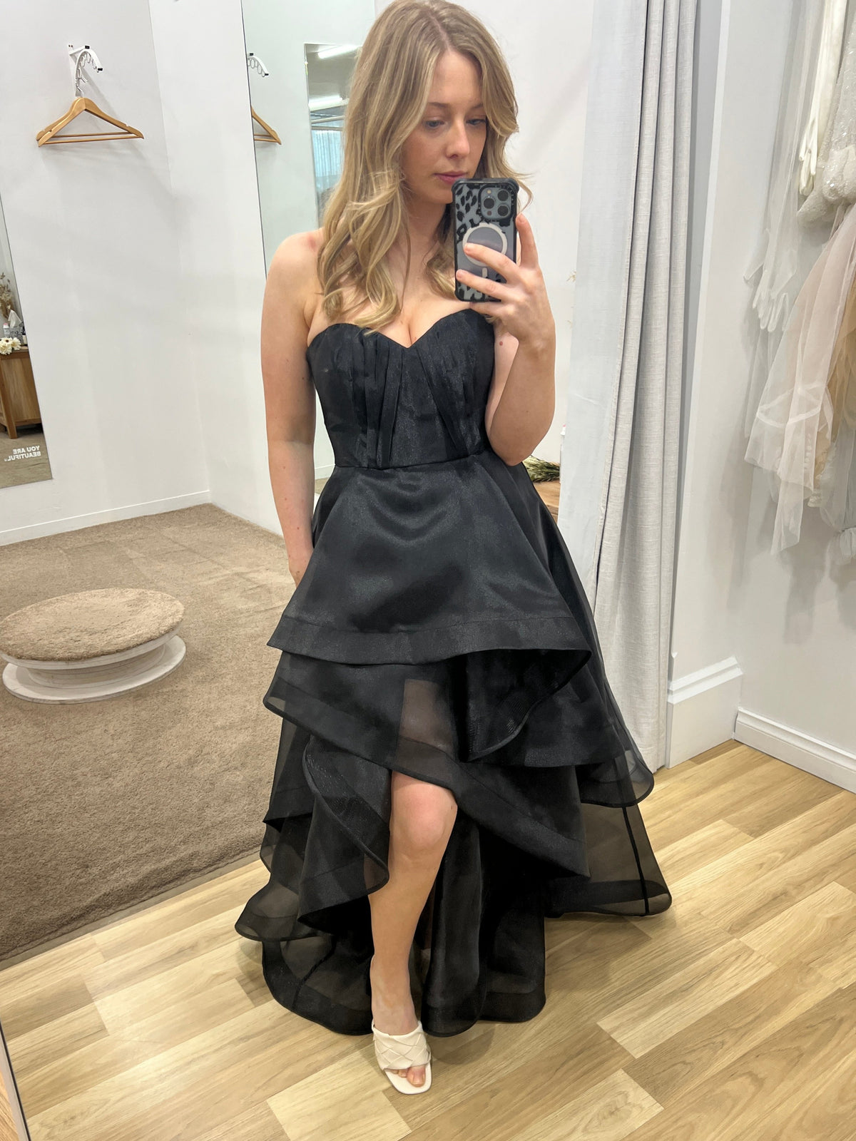 Adelaide Strapless Hi Lo Gown Black - Dress - Bariano