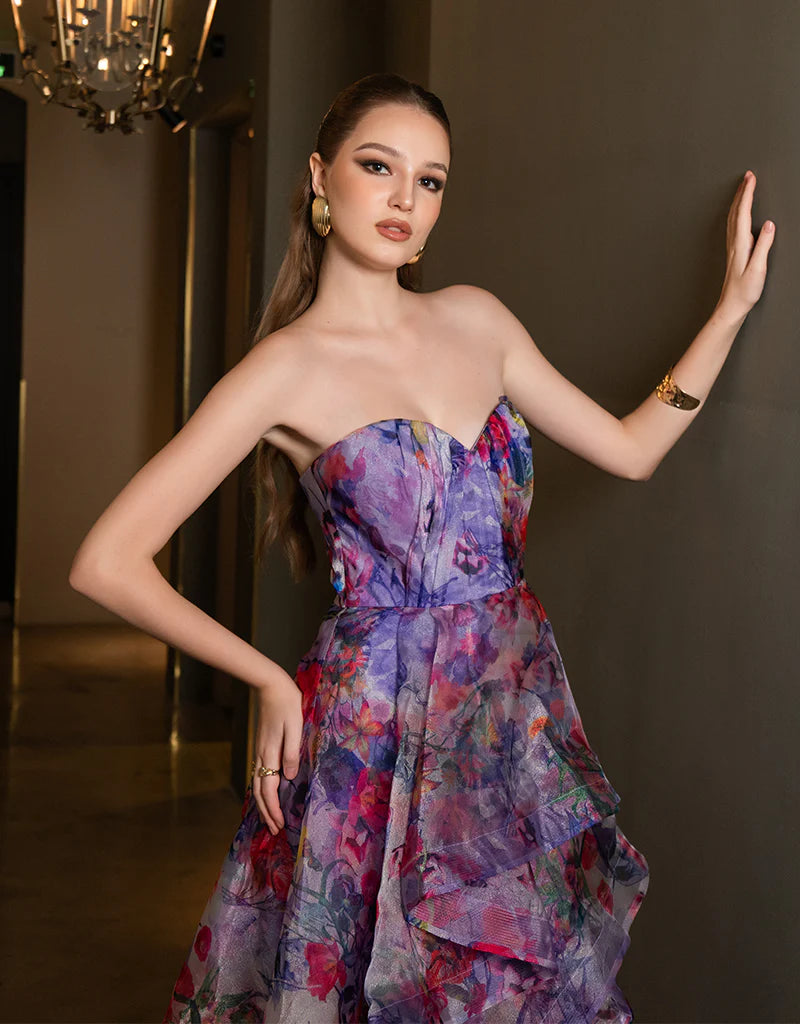 Adelaide Strapless Hi Lo Gown - Dress - Bariano