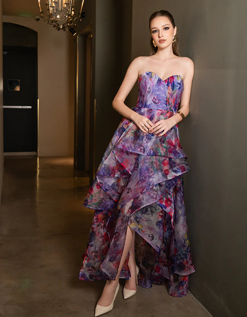 Adelaide Strapless Hi Lo Gown - Dress - Bariano