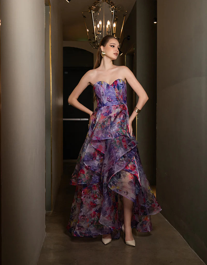 Adelaide Strapless Hi Lo Gown - Dress - Bariano