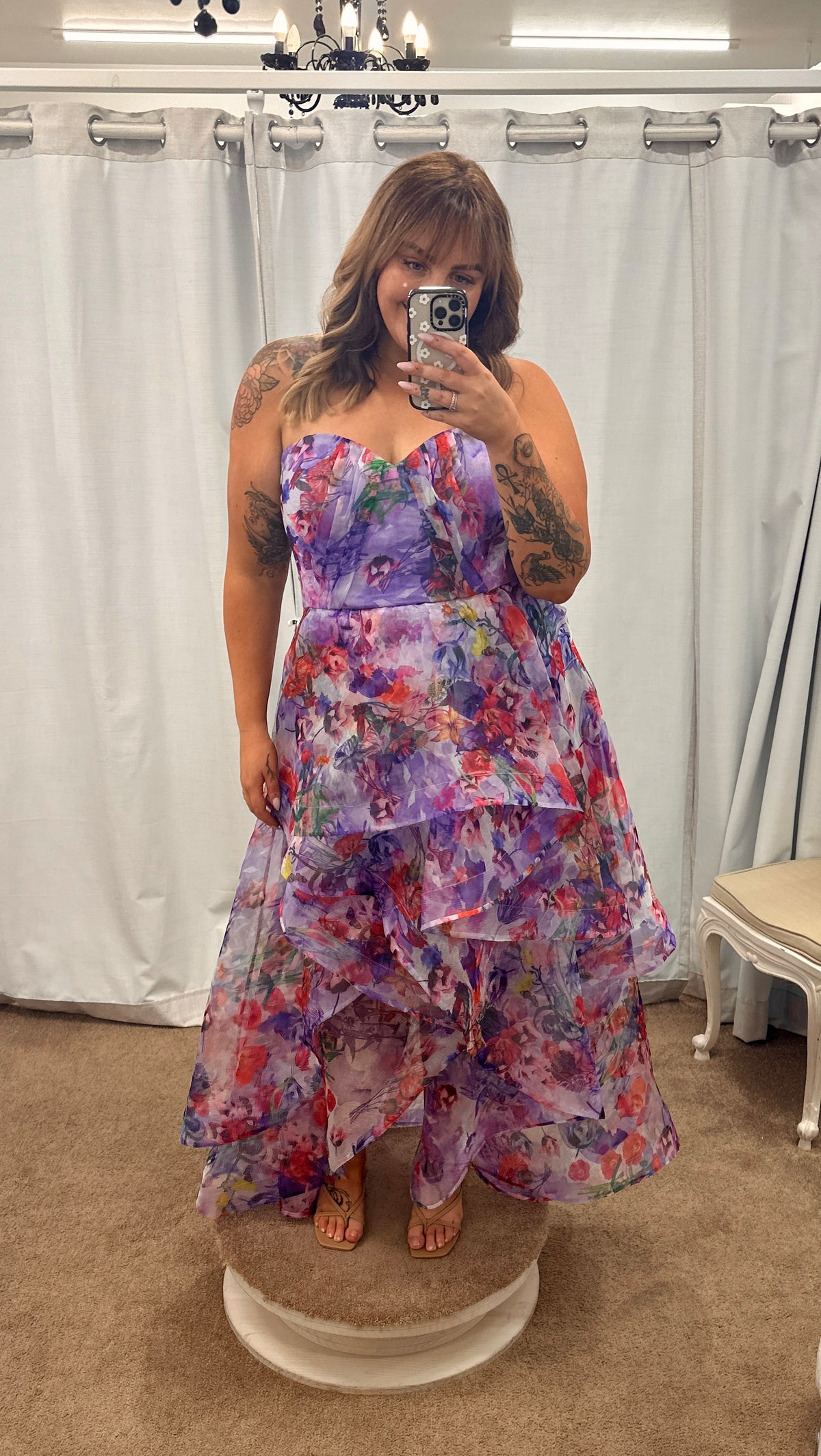 Adelaide Strapless Hi Lo Gown Lilac - Dress - Bariano