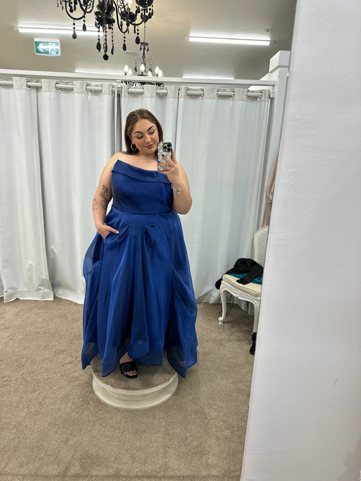 Indi High-Low Ballgown 22 Navy - Dress - Bariano